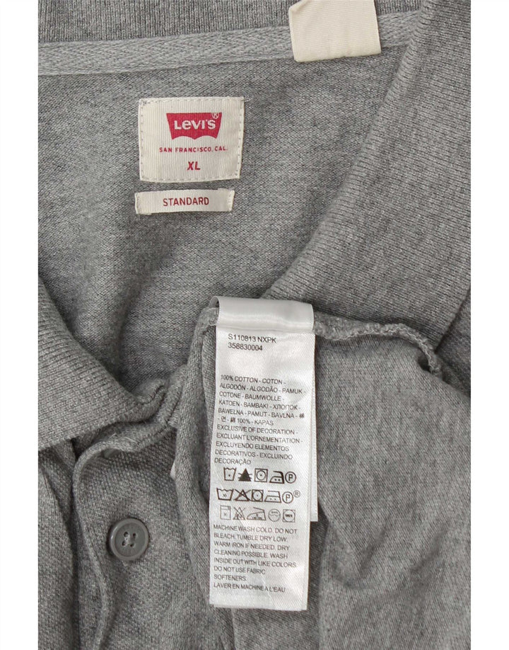 Levi's Herre Standard Polo Shirt XL Grå Bomuld