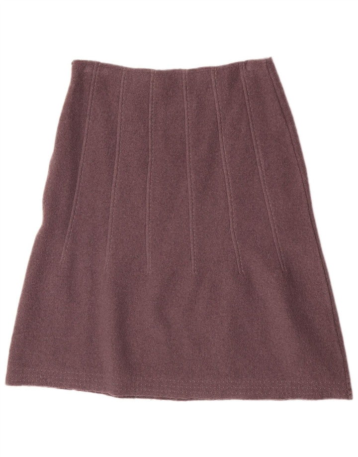 Fenn Wright Manson A-line nederdel til kvinder Stor W30 lilla uld