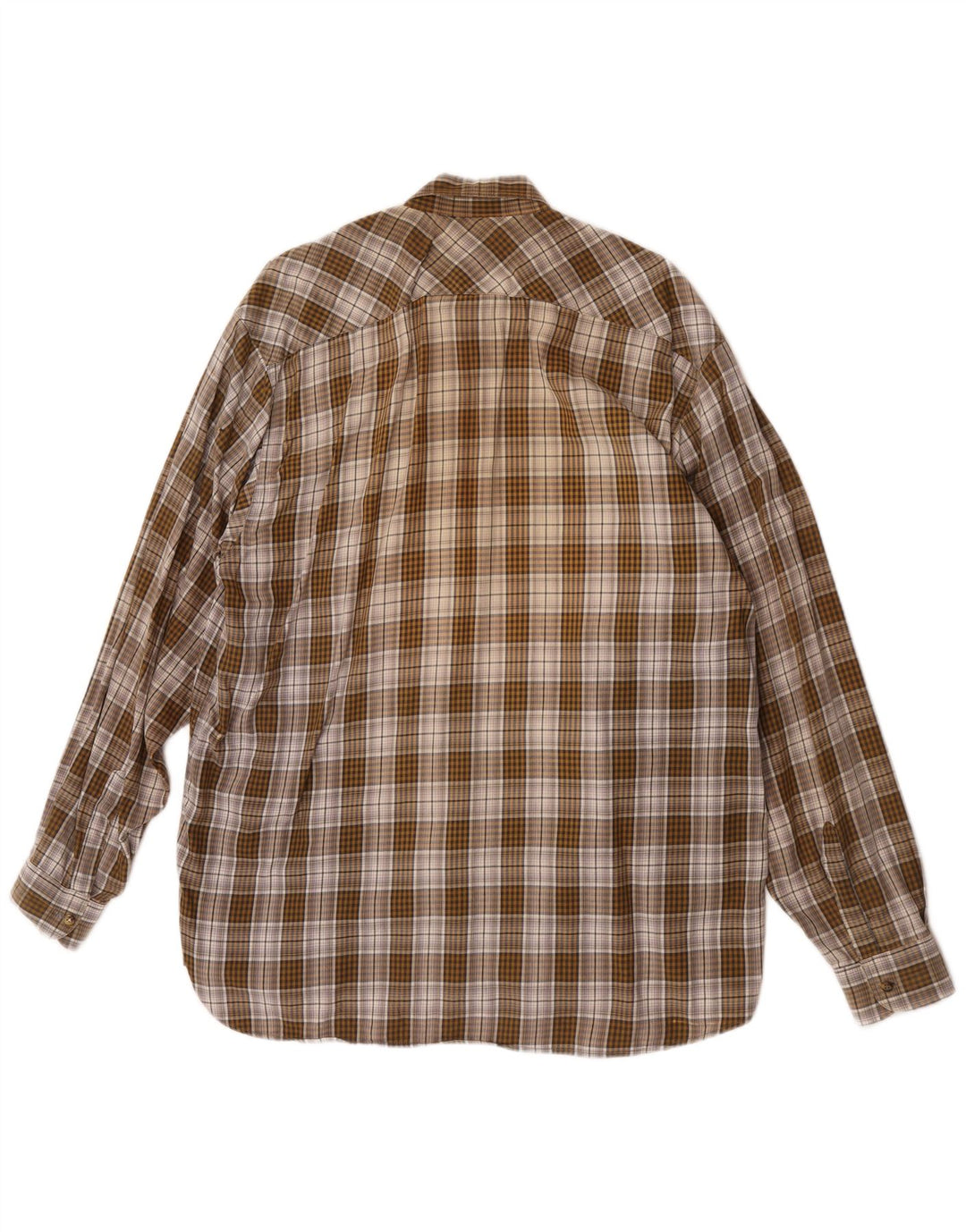 Wrangler herre flannelskjorte XL brun ternet
