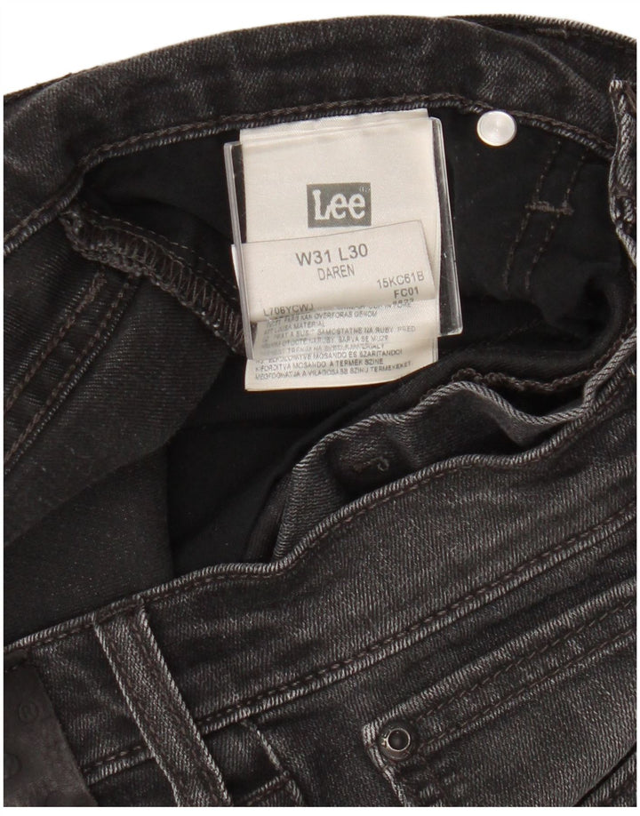 Lee Mens Daren Straight Jeans W31 L30 Grå Bomuld