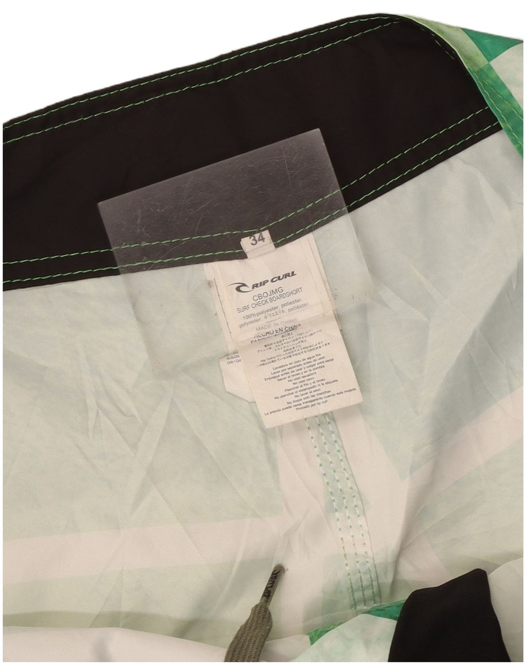 Rip Curl Herre grafiske badeshorts store grøn ternet polyester