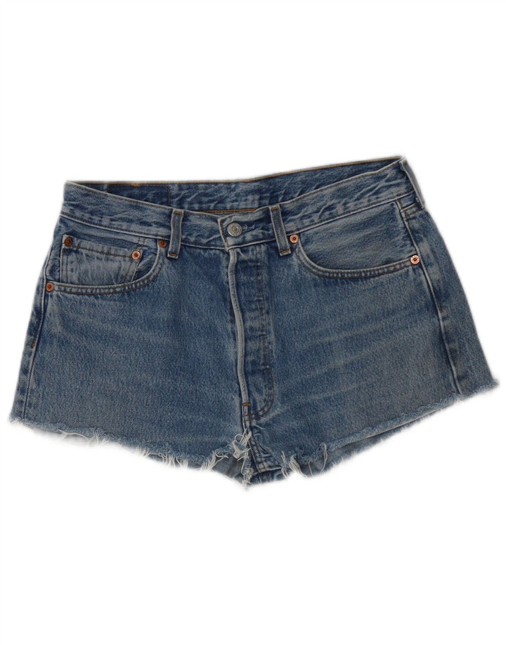 Levi's Womens 501 Denim Hot Pants W32 Large Blue Cotton