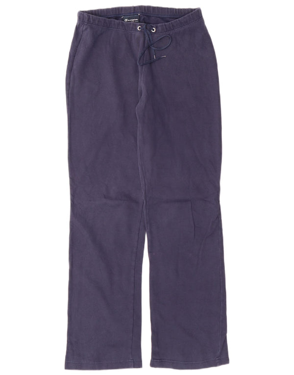 Champion Womens Easy Fit træningsdragt Bukser UK 8 Small Navy Blue Cotton