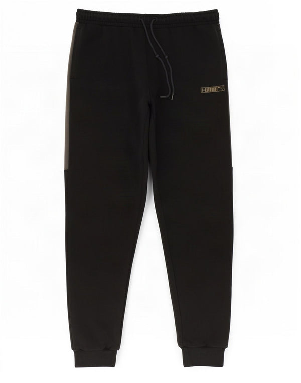Puma Herre træningsdragt Bukser Joggers Large Sort Colourblock Bomuld