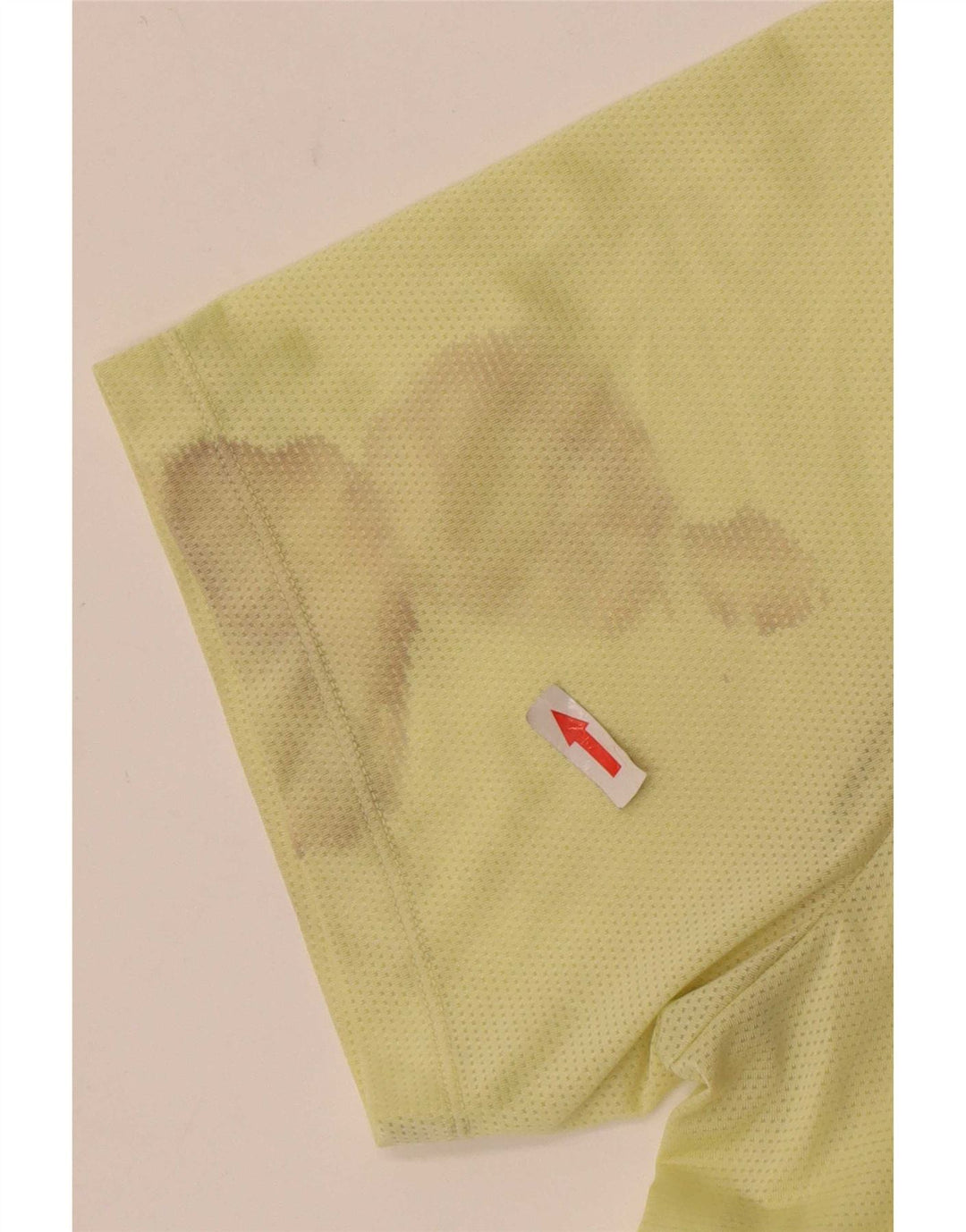 Nike Herre Dri Fit Grafisk T-Shirt Top Stor Gul Polyester