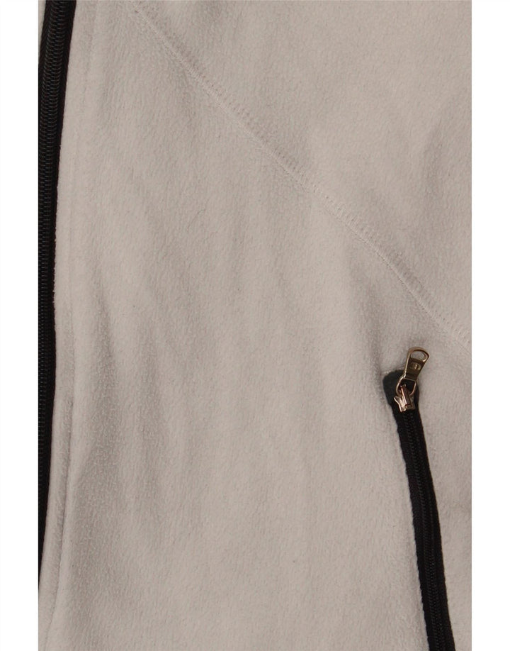 Champion Dame grafisk fleecejakke UK 10 Small White Polyester