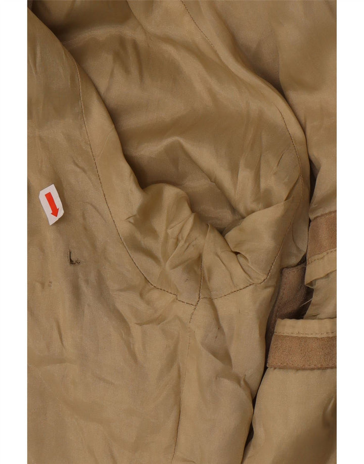 GAUDI Mens Suede Jacket UK 40 Large Beige