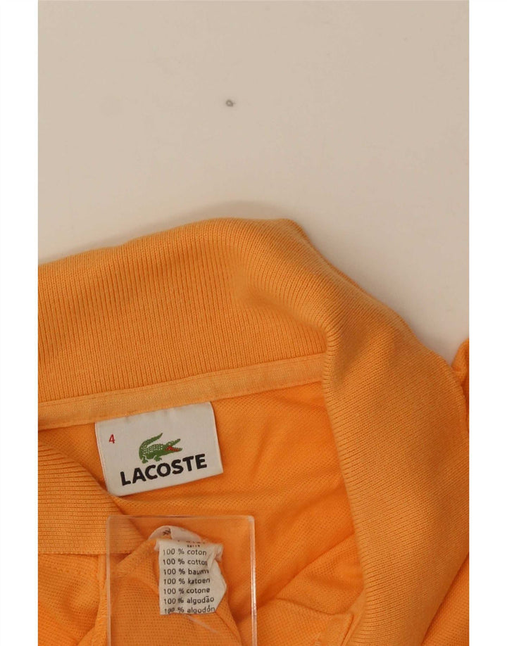 Lacoste herre poloskjorte str. 4 Medium Orange bomuld