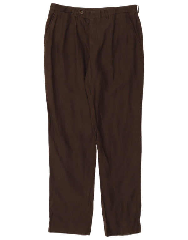 MASSIMO DUTTI Lige Chinobukser til kvinder EU 44 Large W34 L30 Brun