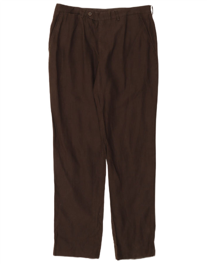 MASSIMO DUTTI Lige Chinobukser til kvinder EU 44 Large W34 L30 Brun