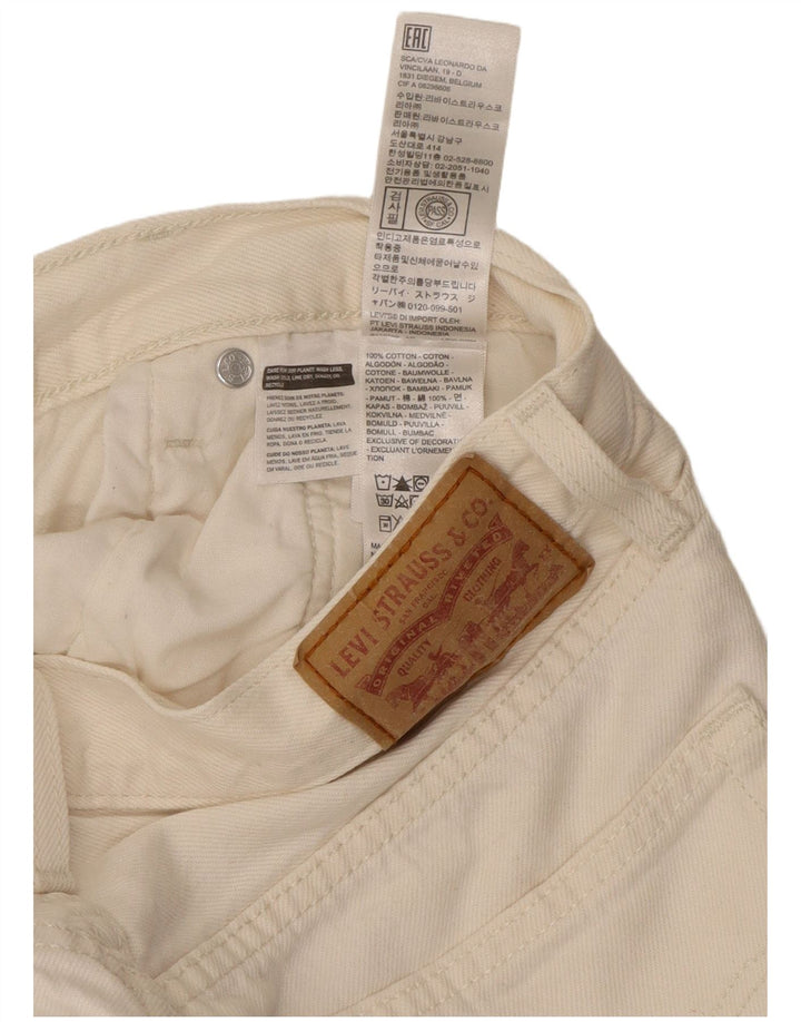 Levi's koniske jeans til kvinder W28 L26 hvid bomuld