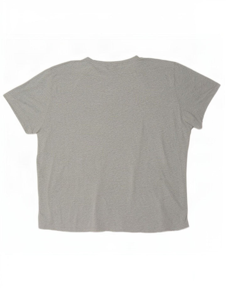 Gant Herre T-shirt Top 3XL Grå Flecked Bomuld