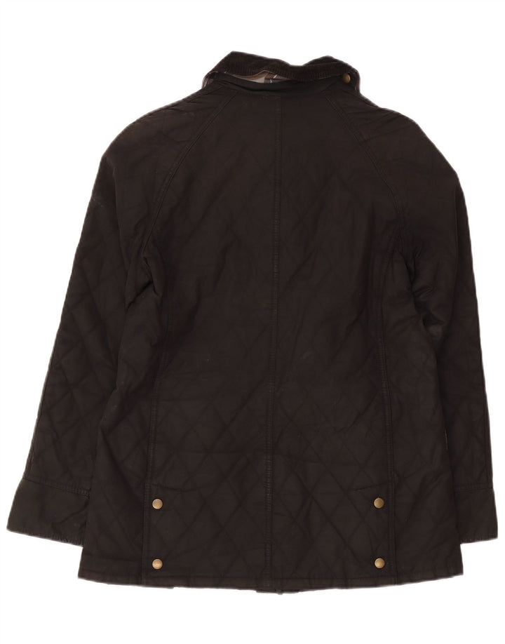 Barbour Quiltet jakke til kvinder UK 10 Lille Sort