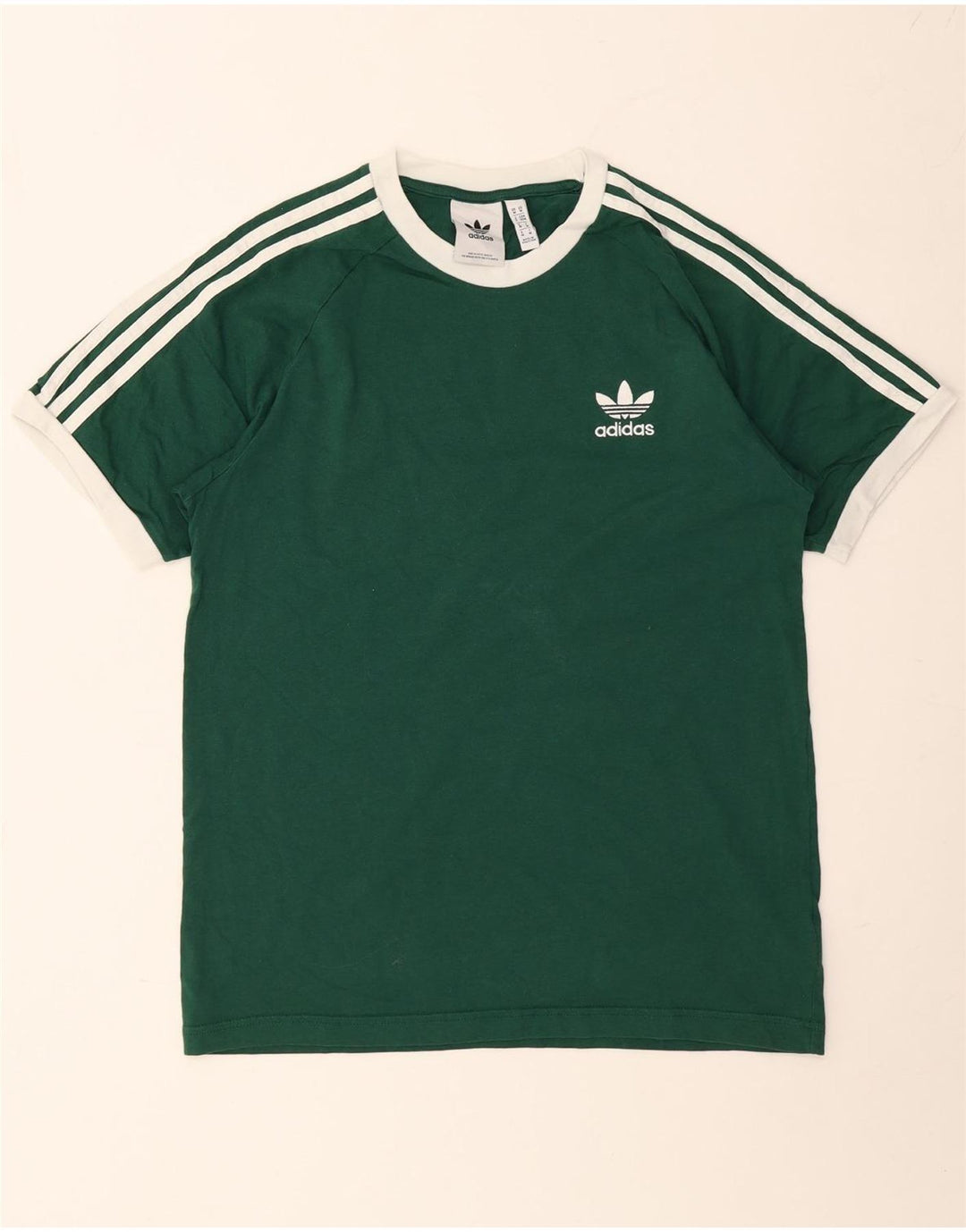 ADIDAS Herre T-Shirt Top Medium Grøn Bomuld