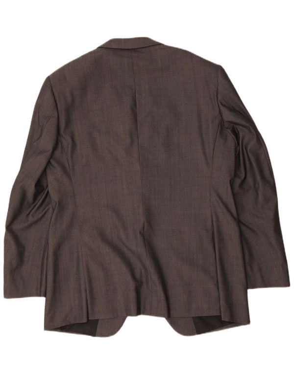 Marks & Spencer Herre Autograph 1 Knap Blazer Jakke UK 42 Stor Grå Uld