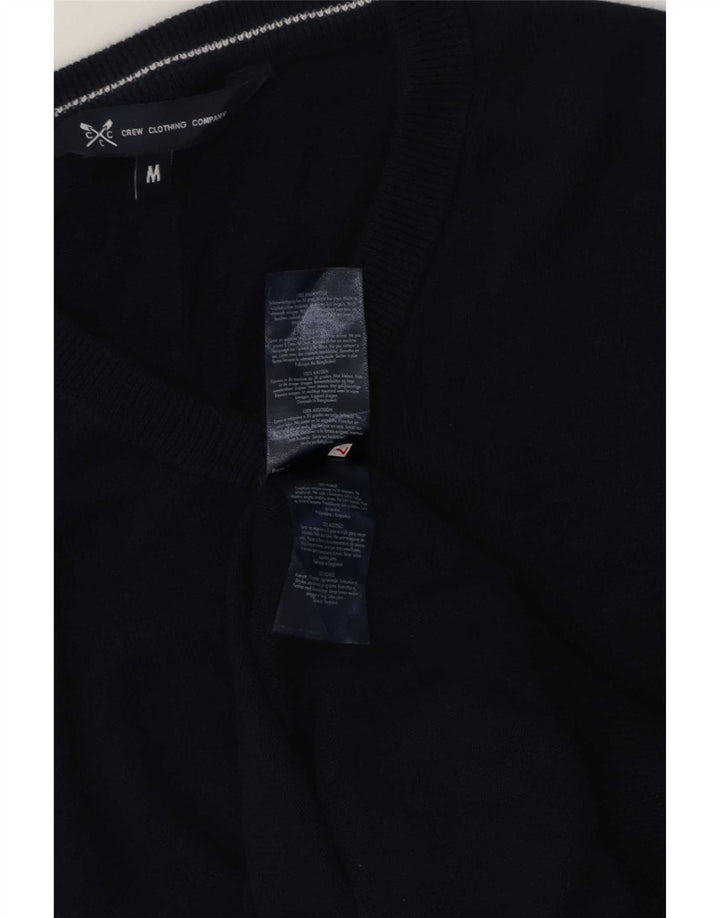 Besætningstøj Herre V-hals sweater Medium marineblå bomuld