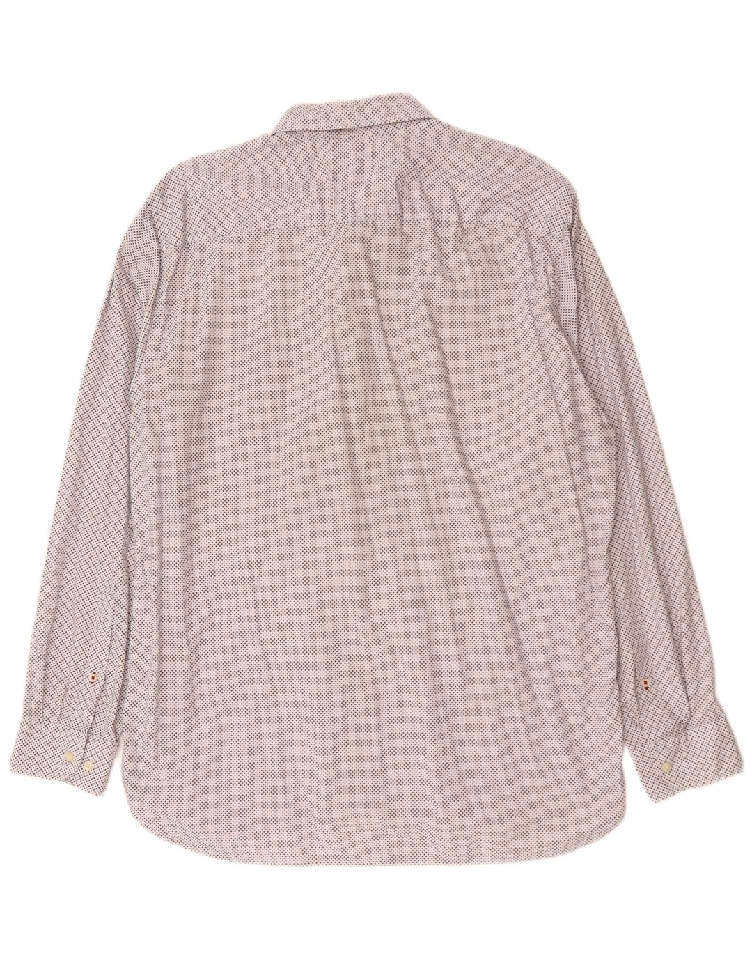 TOMMY HILFIGER Herre Regular Fit skjorte XL Hvid plettet bomuld