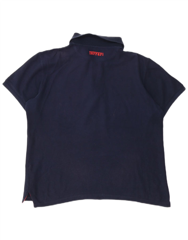 Ferrari herre poloshirt Medium marineblå bomuld
