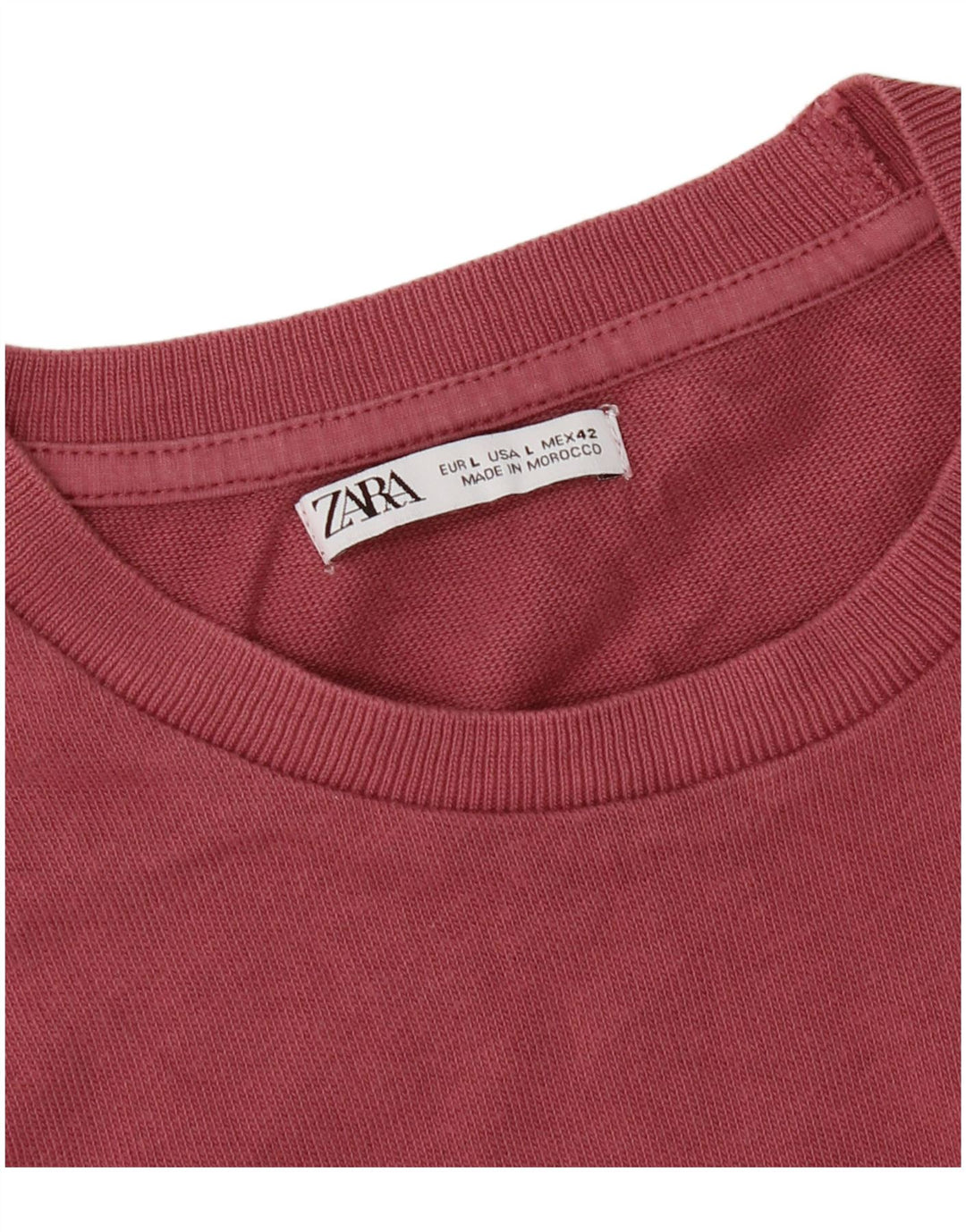Zara Herre T-Shirt Top Large Pink