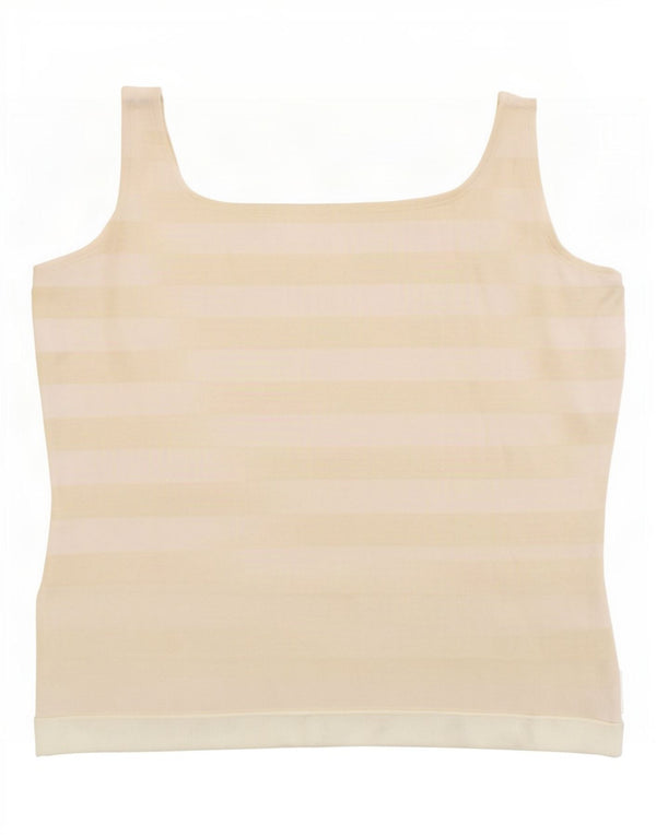 Marina Yachting Dame Crop Cami Top UK 18 XL Gul Stribet