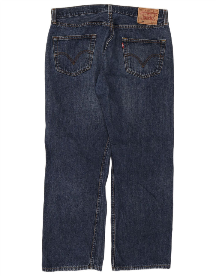 Levi's Herre 501 lige jeans W36 L28 blå bomuld