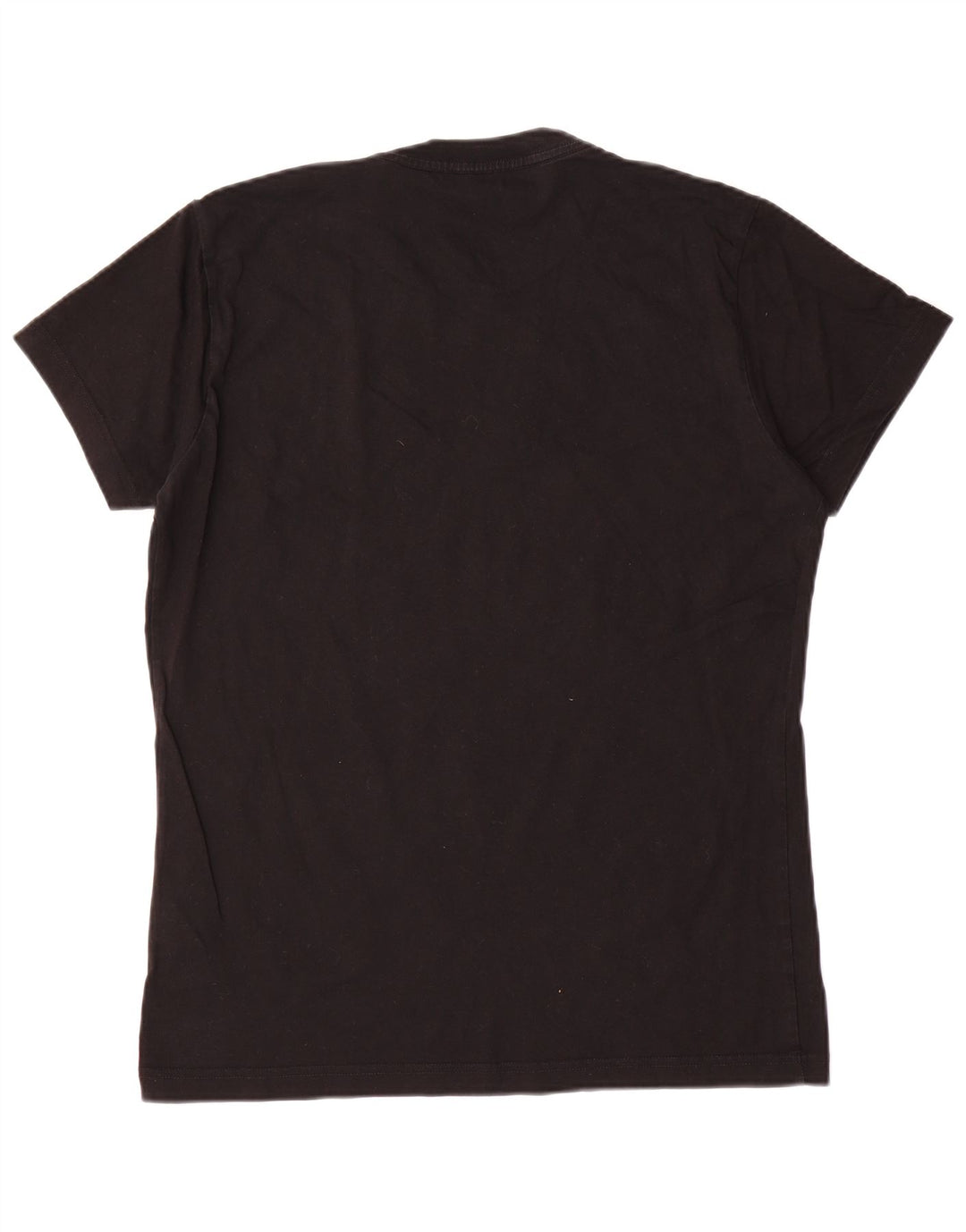 Diesel Herre Grafisk T-Shirt Top Stor Sort Bomuld