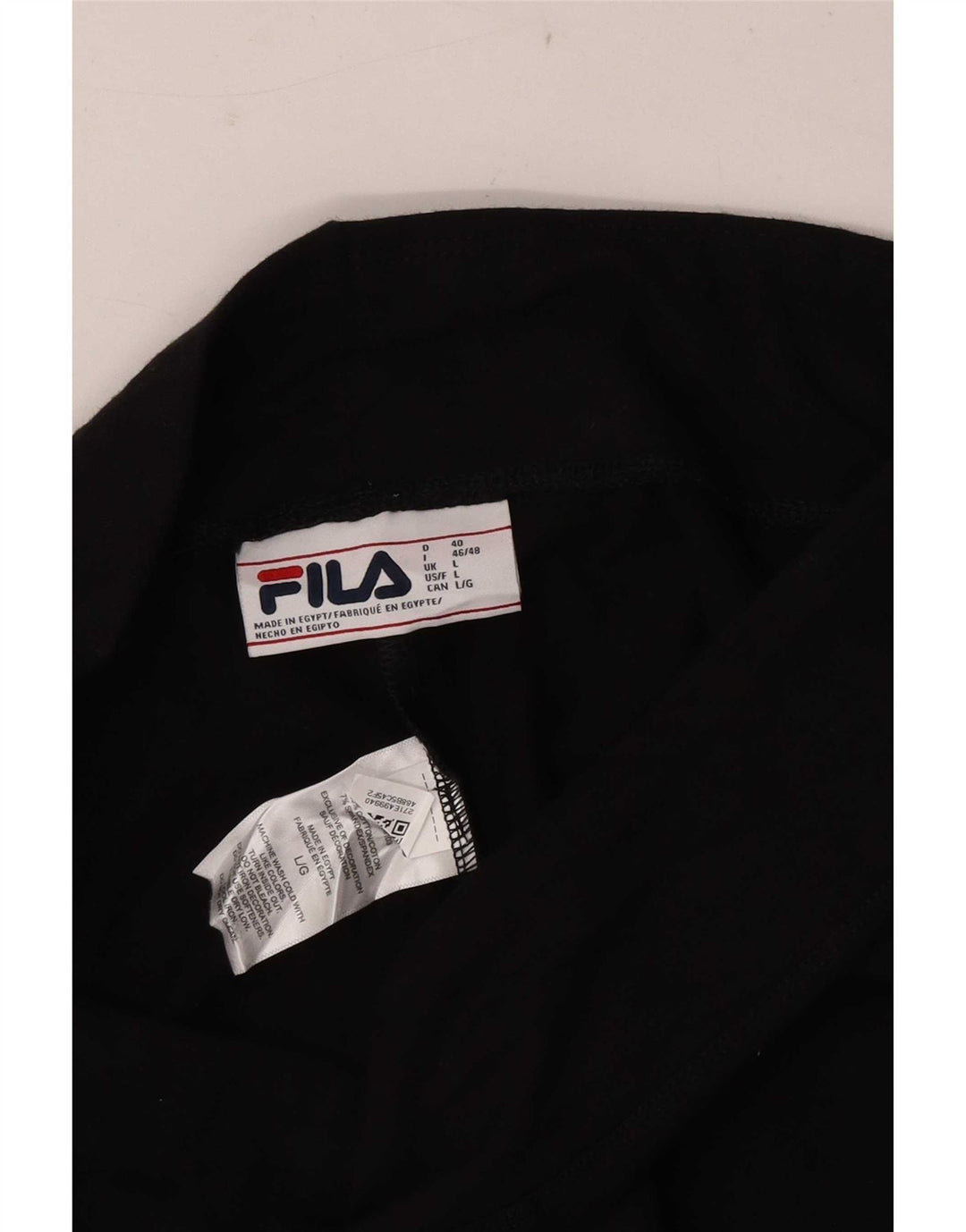 Fila Womens Graphic Crop Leggings Large Black Bomuld