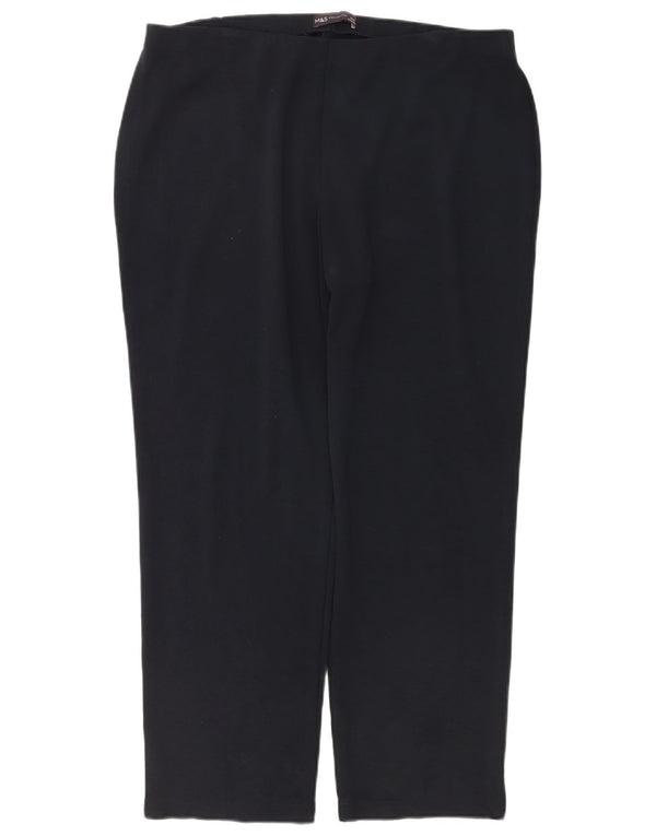 Marks & Spencer Dame Casual Bukser UK 16 Large W36 L27 Navy Blue