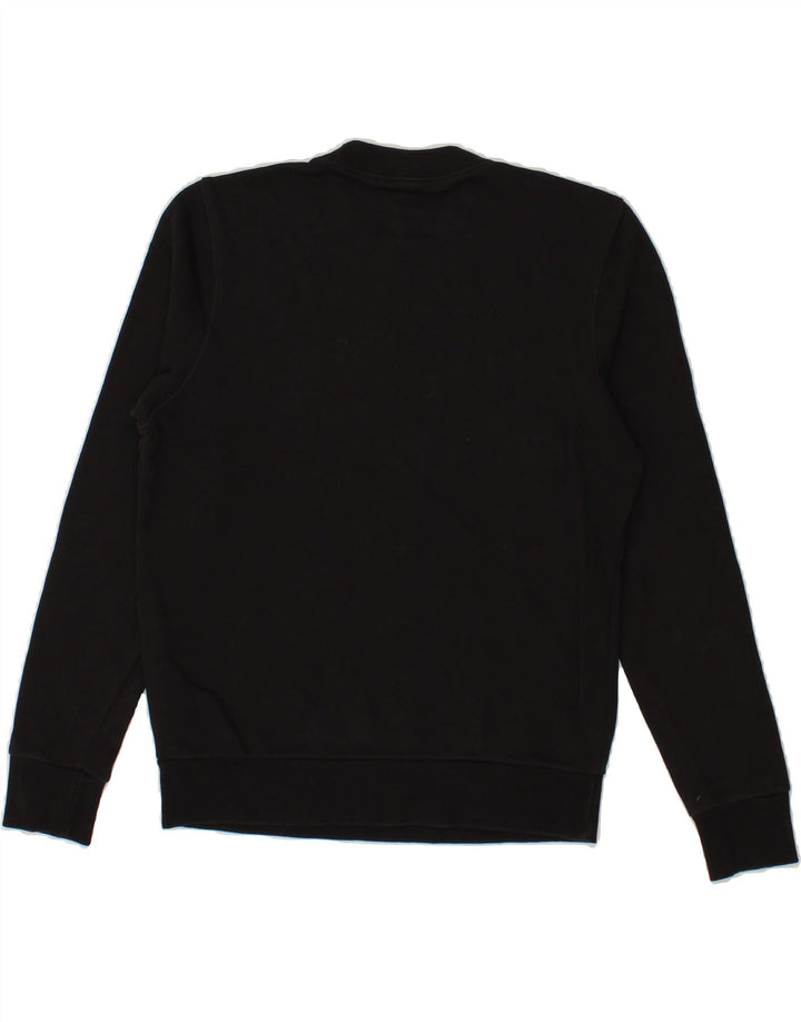REEBOK Womens Sweatshirt Jumper UK 8/10 Small Black Cotton Vintage Reebok and Second-Hand Reebok from Messina Hembry 