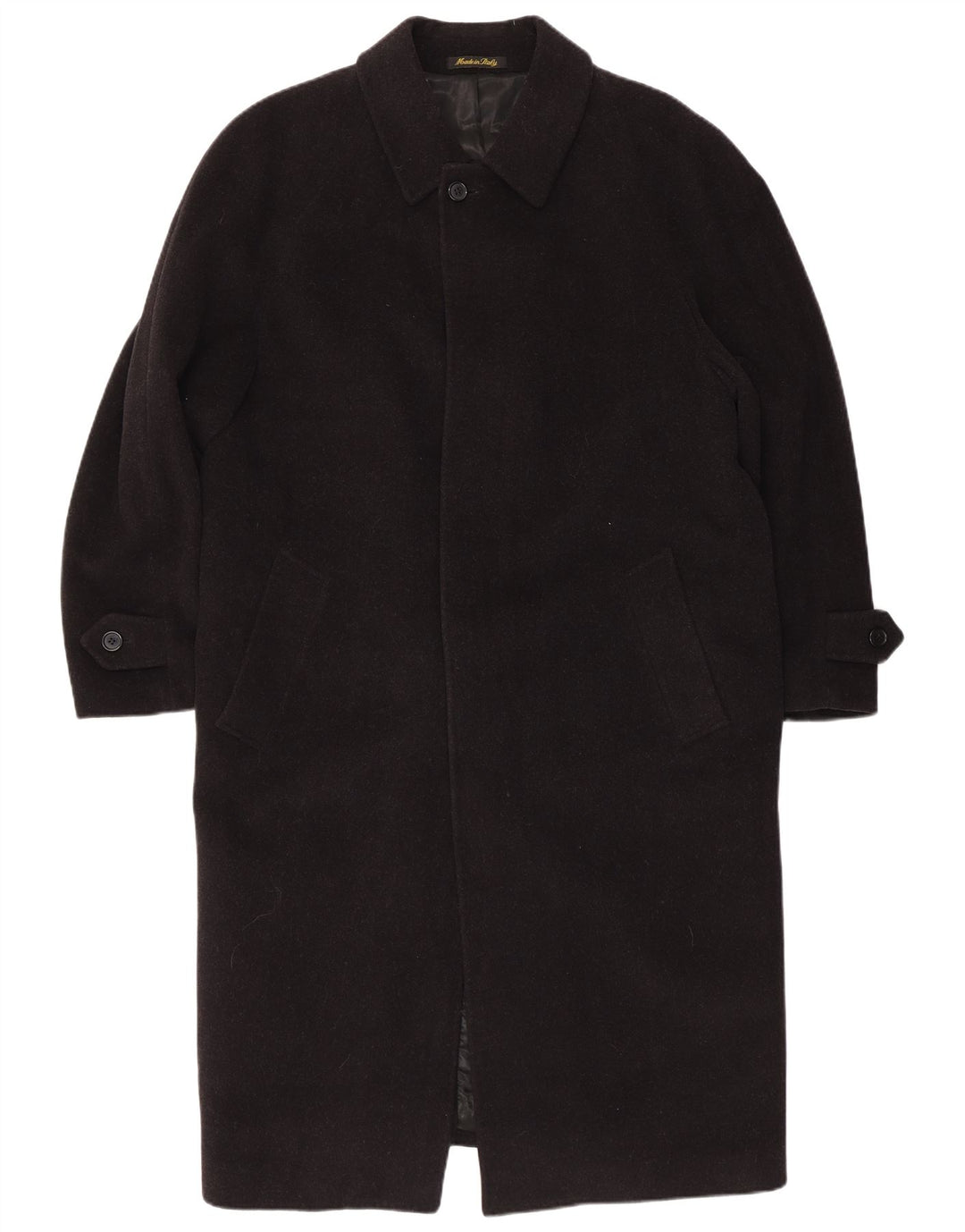 Mario Valente Herre Overfrakke IT 52 XL Sort Uld