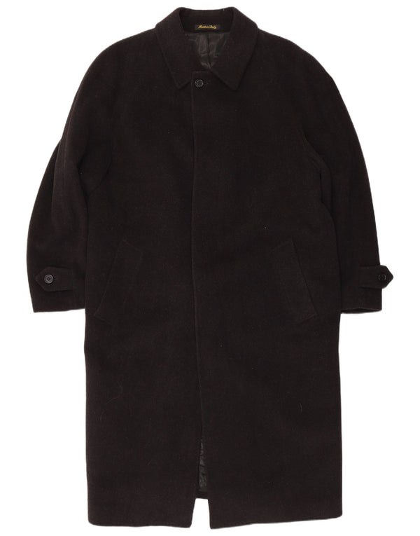 Mario Valente Herre Overfrakke IT 52 XL Sort Uld