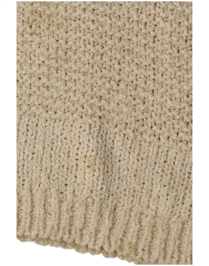 Topshop Dame Oversized Turtle Neck Sweater UK 8 Small Off White