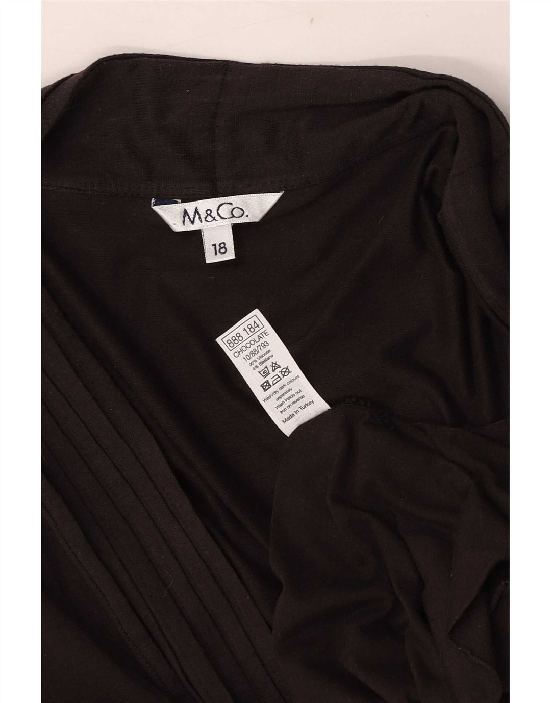 M&Co Womens Open Cardigan Sweater UK 18 XL Brun Viscose