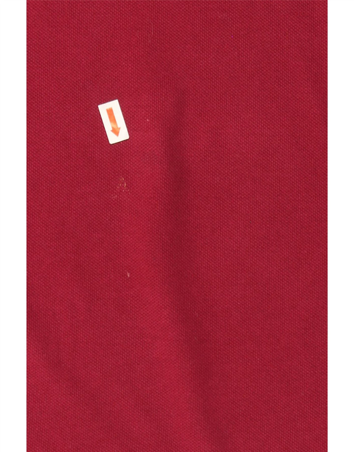 IZOD Mens Polo Shirt Large Maroon Cotton Vintage Izod and Second-Hand Izod from Messina Hembry 