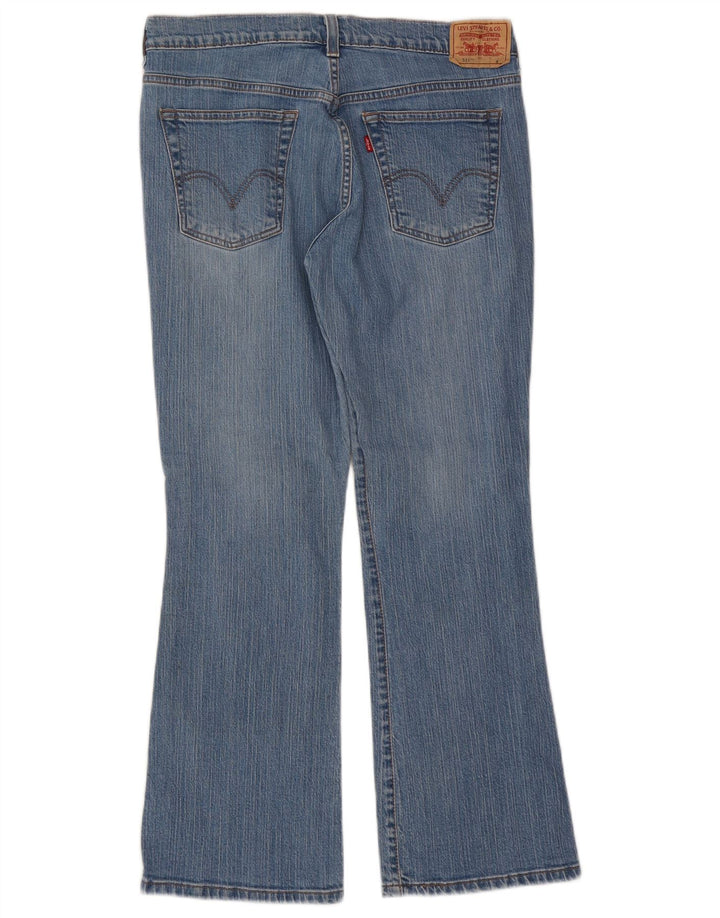 LEVI'S Dame 515 Nouveau Bootcut Jeans US 10 Large W32 L29 Blå Bomuld