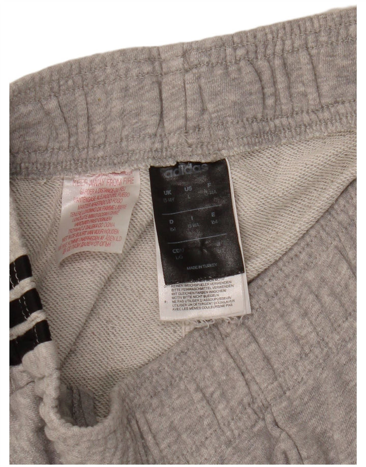 Adidas drenge sportsshorts 13-14 år Grå bomuld