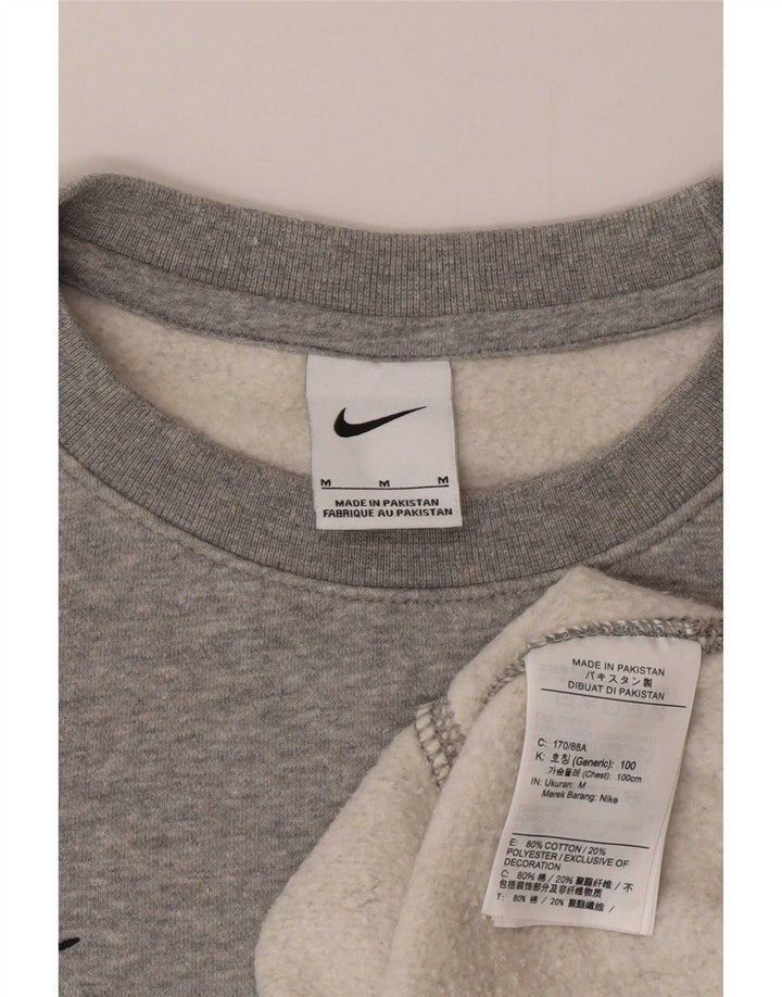 Nike sweatshirt til mænd mellem grå bomuld