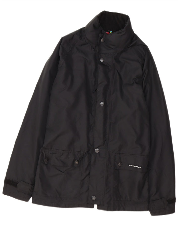 Tucano Urbano Herre Windbreaker Jacket UK 34 XS Sort Polyester