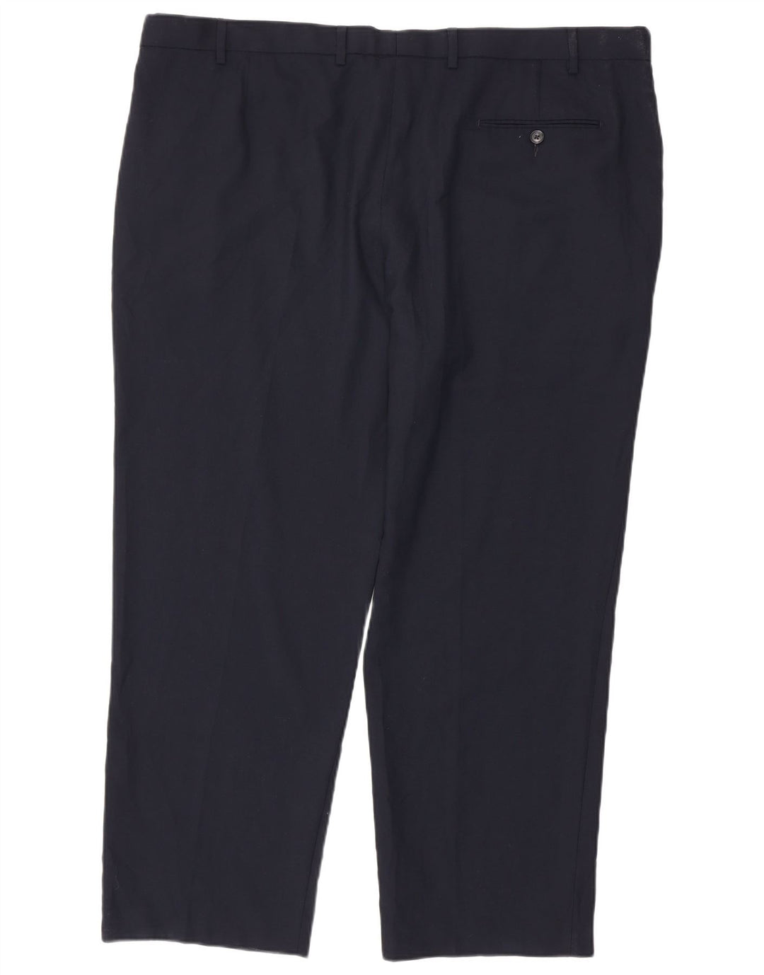 Marks & Spencer Herre Regular Fit Suit Bukser W46 L31 Marineblå polyester