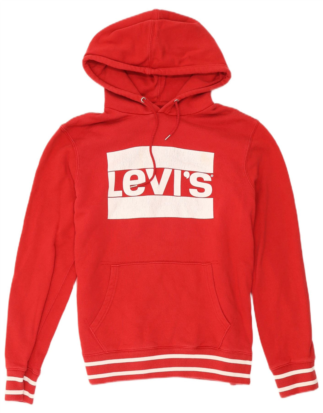 Levi's Grafisk hættetrøje til mænd Medium Rød Colourblock Bomuld