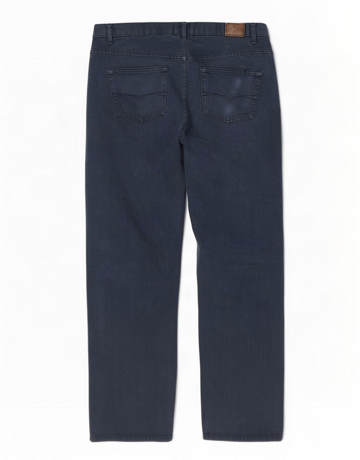 Marks & Spencer Herre Blue Harbor Straight Jeans W34 L31 Navy bomuld