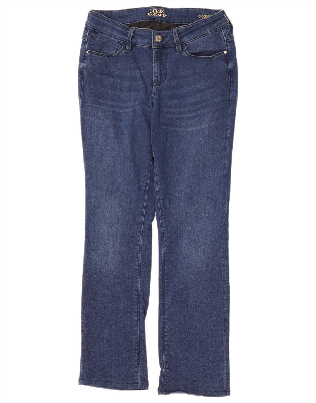 Guess Dame Cigarette Slim Jeans W29 L28 Blå Bomuld