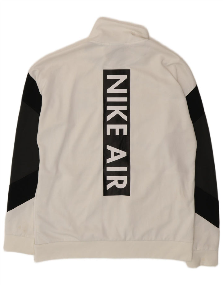 Nike Grafisk træningsdragt til mænd Topjakke Medium White Colourblock Polyester