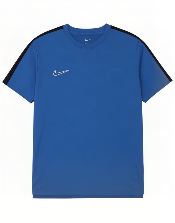 Nike Mens Dri Fit Slim T-Shirt Top 2XL Blue Colourblock Polyester