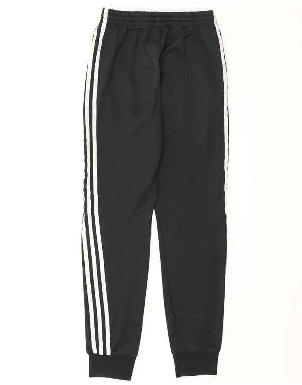 ADIDAS Womens Tracksuit Trousers Joggers UK 4 XS  Black Polyester