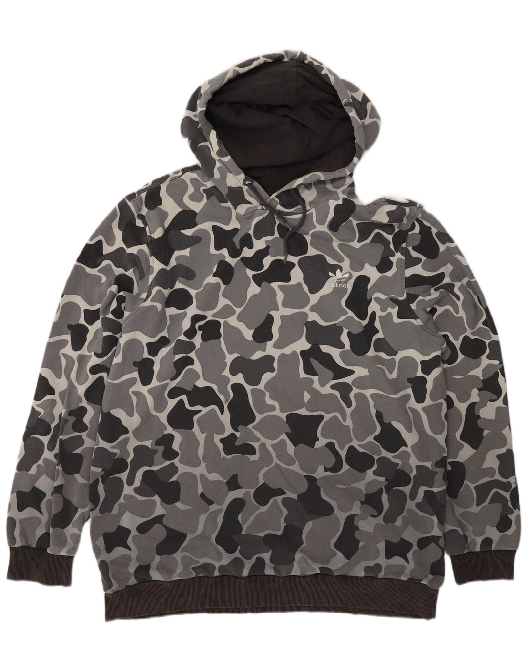 Adidas Herre hættetrøje Jumper Stor Grå Camouflage