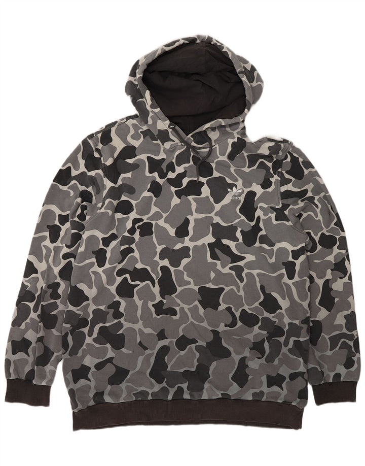 Adidas Herre hættetrøje Jumper Stor Grå Camouflage