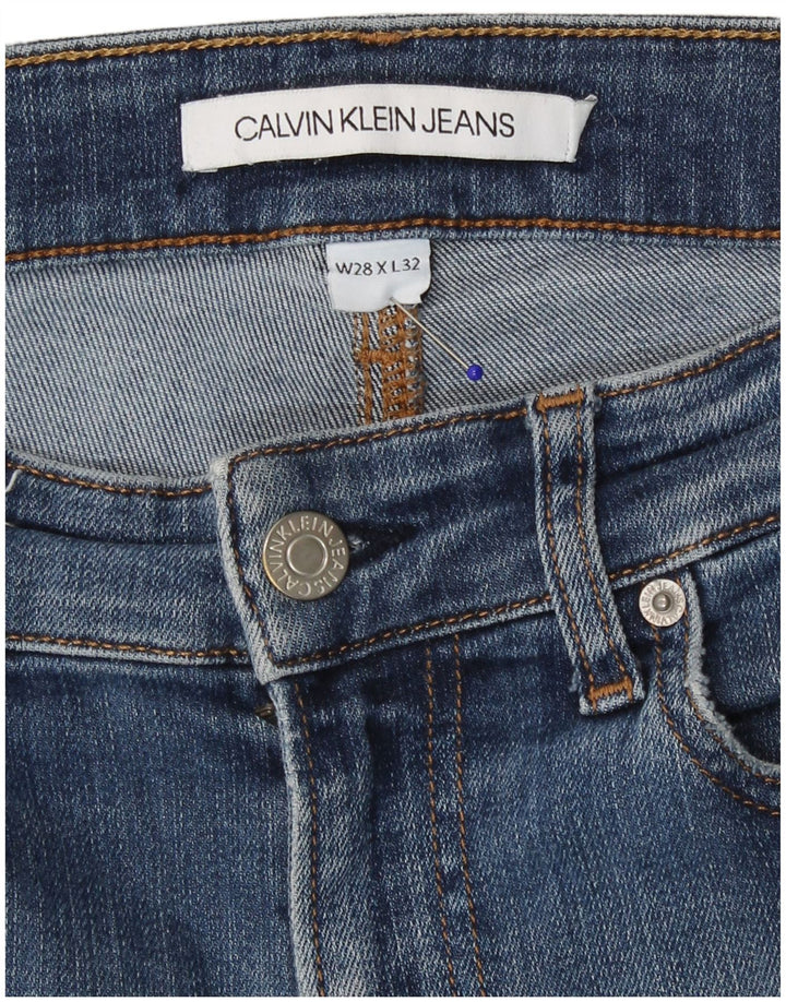 Calvin Klein Herre Slim Jeans W28 L27 Blå Bomuld