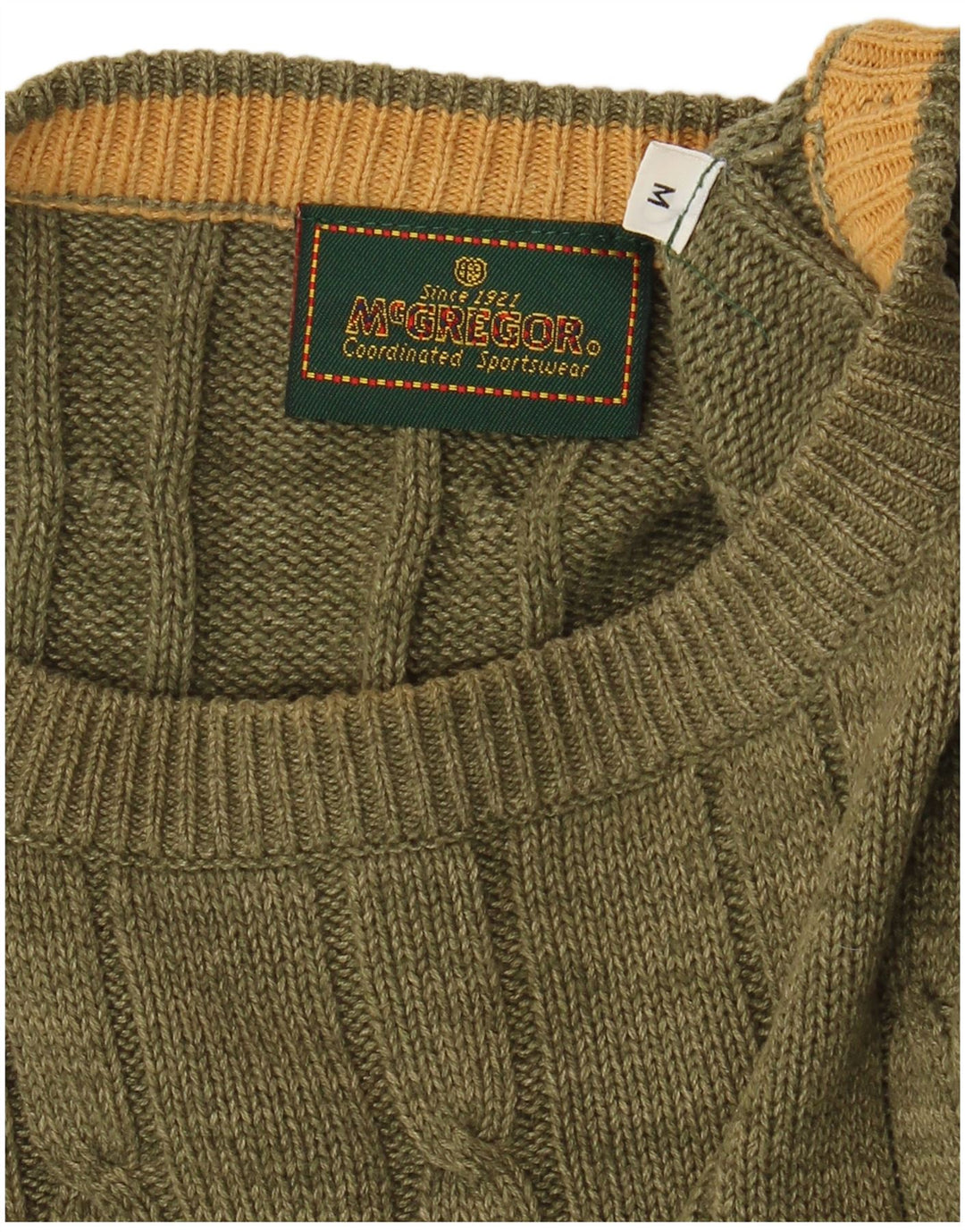 MC Gregor Herre Jumper Sweater med rund hals Medium Khaki