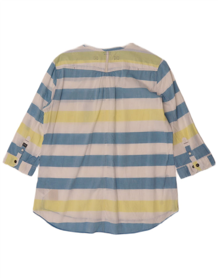 G-Star Dame Se Through Shirt UK 14 Medium Flerfarvet Stribet